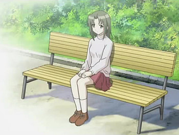 alone in the park !, other, girls, anime HD wallpaper