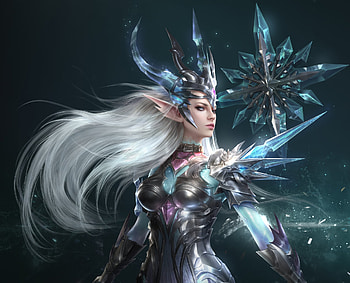Fantasy girl, blue, zhaobf, girl, fantasy, frumusete HD wallpaper
