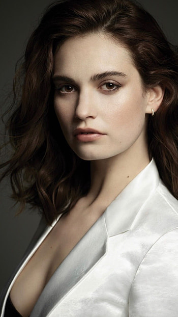 Lily James, Hollywood HD phone wallpaper