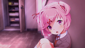 Natsuki Dark, Natsuki (Doki Doki Literature Club!), manga, Doki Doki Literature Club! HD wallpaper