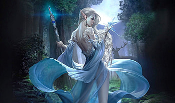 Fantasy Elf, digital, fantasy, Elf, magical, Dreamy, Orb, creature, mythical HD wallpaper