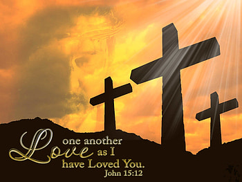 John 15:12 - Love one another - Christian and . HD wallpaper