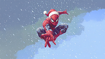 Spiderman 8 Bit, spiderman, superheroes, artwork, art, digital-art, 8-bit HD wallpaper