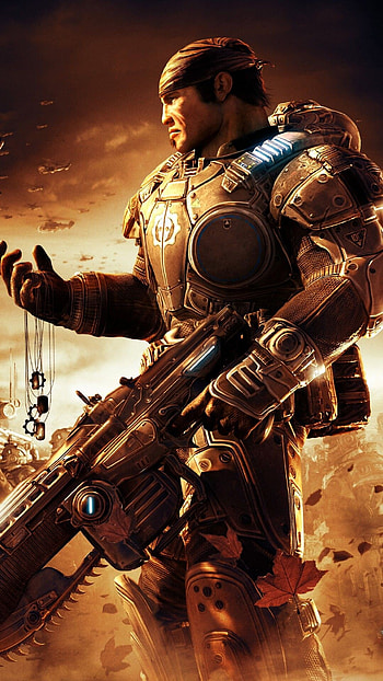 Gears of War 2, Epic battles, Post-apocalyptic world, Intense gaming experience HD phone wallpaper