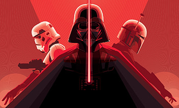 Darth Vader With Lightsaber Stormtrooper, star-wars, darth-vader, stormtrooper HD wallpaper