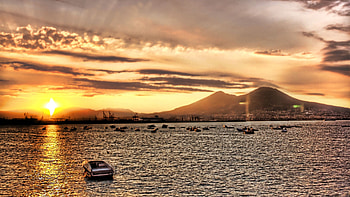 Vesuvio, Top , Italian background HD wallpaper