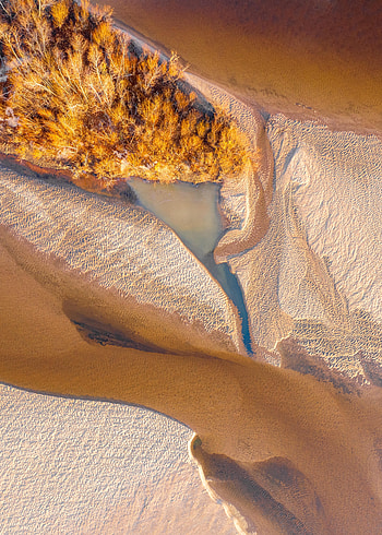 Nature, Water, Rivers, Trees, Sand, View From Above, Island HD phone wallpaper