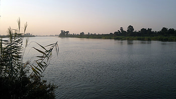 Nile River, plants, nile, nature, rivers, sunset HD wallpaper