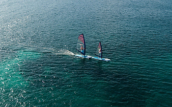 Red Paddle, Windsurfing HD wallpaper