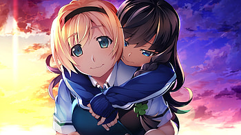 Friends, anime girls, Grisaia: Phantom Trigger HD wallpaper