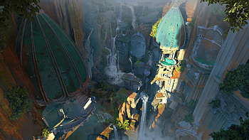 Fantasy Building, fantasy, building HD wallpaper