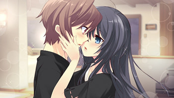 Cute Anime Couple Kiss [] Need HD wallpaper