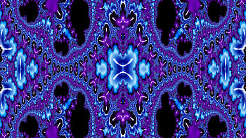 Trippy Psychedelic Fractal, trippy, psychedelic, aesthetic, blue, Abstract, fractal, abstract blue HD wallpaper