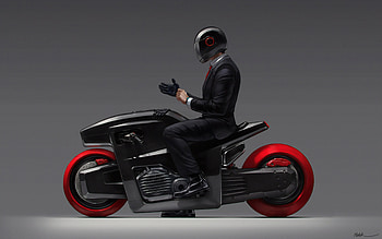 Classy Biker , biker, artist, artwork, artstation HD wallpaper