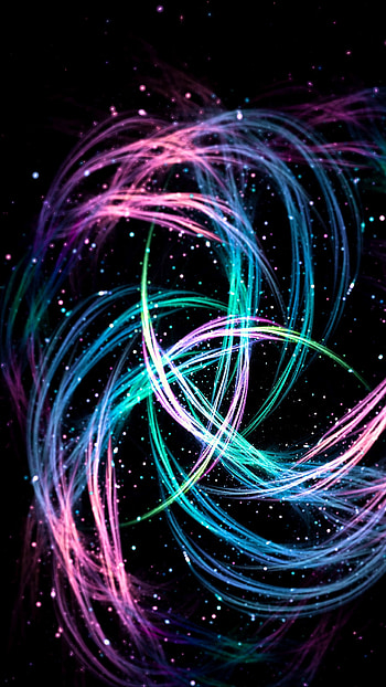 Abstract, Bright, Sparks, Multicolored, Motley, Lines, Fractal, Luminous HD phone wallpaper