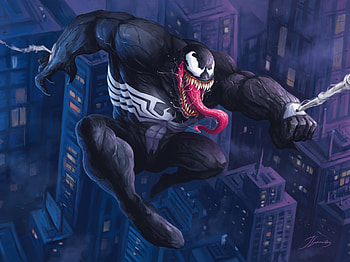 Venom Digital Artwork, venom, superheroes, artwork, artist, digital-art, dribbble HD wallpaper