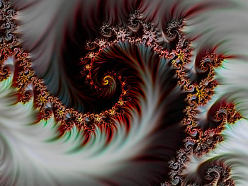 Fractal, spiral, digital art HD wallpaper