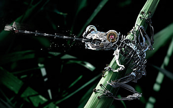 Frog, Robots HD wallpaper