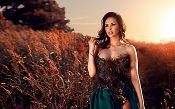 Model, women, girl, hair HD wallpaper