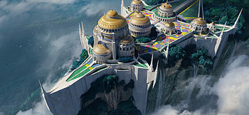 Sky Citadel — Quad‑ Fantasy, fantasy, building HD wallpaper