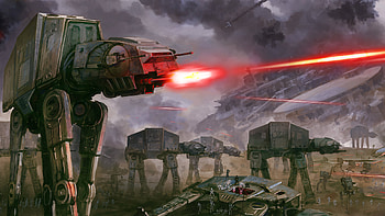 Star Wars: AT-AT Assault — Laser Siege, movie, Star Wars, AT-AT Walker, sci fi battle HD wallpaper