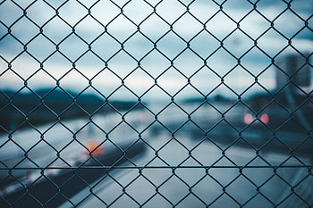Miscellanea, Miscellaneous, Blur, Smooth, Grid, Fence, Metal, Metallic HD wallpaper