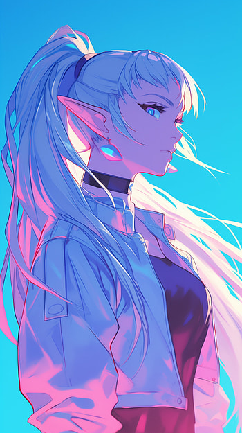 Frieren: Journey's End - A Stunning Blue Anime , Anime, Frieren: Beyond Journey's End, Frieren (Frieren: Beyond Journey's End), blue anime HD phone wallpaper
