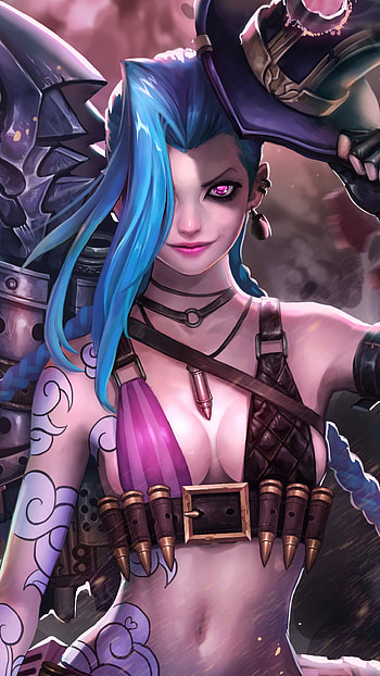 Jinx, League of Legends, , Posted by Zoey Anderson HD phone wallpaper