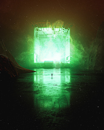 Fantasy, Art, Silhouette, Glow, Square HD phone wallpaper