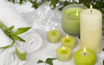 Leaves, Candles, Miscellanea, Miscellaneous, Aromatherapy, Massage HD wallpaper