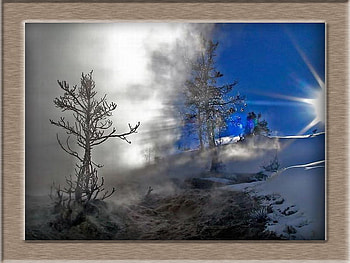 Snow day, blue, white, snow, shine HD wallpaper