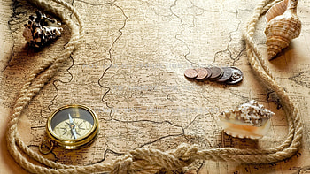 Old map, Antique treasures, Nostalgic elements, Abstract art HD wallpaper