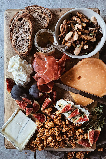 Black truffle almonds, Gourmet nut mix, Roasted shiitake blend, Indulgent snack HD phone wallpaper