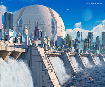 Futuristic Sci-Fi Cityscape: Vision of Tomorrow's Metropolis, Sci Fi, city, sci fi city HD wallpaper