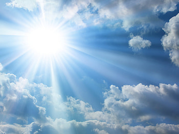 Landscape, Sky, Sun, Clouds HD wallpaper
