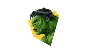 Hulk Simple Minimalism, hulk, superheroes, minimalism, minimalist, artist, artwork, digital-art HD wallpaper