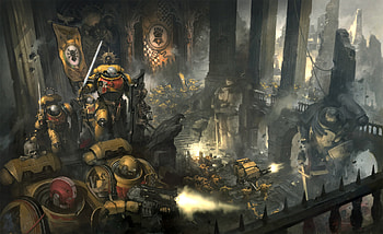 Warhammer 40k - Imperial Fists - Bastion Strike Force Cover, video game, Warhammer 40k HD wallpaper