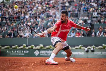 : Novak Djokovic in Action on Tennis Court, Sports, tennis, Novak Djokovic HD wallpaper
