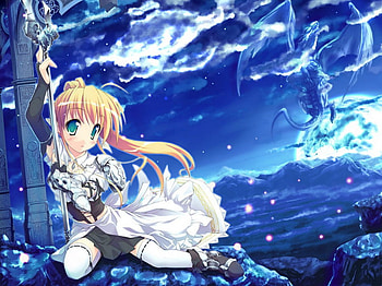 worn_out_warrior, cute, girls, anime, wallpaers HD wallpaper