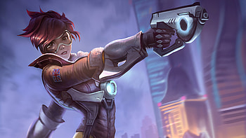Tracer Ovewatch Art, tracer-overwatch, tracer, games, artstation HD wallpaper