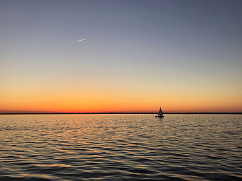 Nature, Sea, Horizon, Sail HD wallpaper