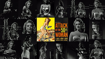 Attack of the 50 FT Woman 1958, Nancy Archer, Attack of the 50FT Woman 1958, Allison Hayes, Attack of the 50FT Woman, Giantess HD wallpaper