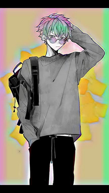 Anime cool boy, street HD phone wallpaper