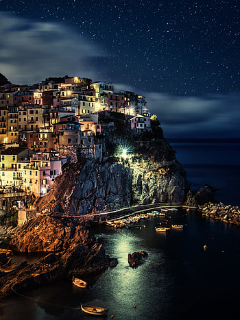 Manarola, Italy, Ultra , Serene atmosphere HD phone wallpaper