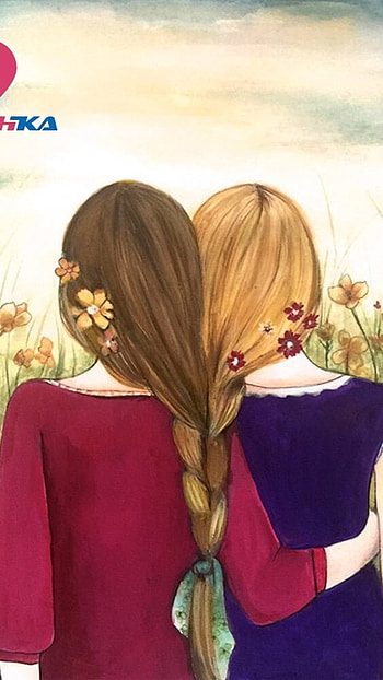 Anime Best Friends, Beautiful Hair, beautiful, hair HD phone wallpaper