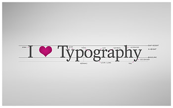 I Love Typography, computer, typography, love, heart HD wallpaper