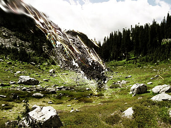 3d and nature fantasy , nature, abstract, 3d HD wallpaper