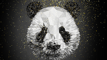 Panda Low Poly , panda, low-poly, artist, artwork, digital-art, behance HD wallpaper