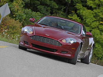 Auto, Nature, Trees, Grass, Aston Martin, Cars, Front View, Style, Sign, 2008, Aston Martin Db9 HD wallpaper