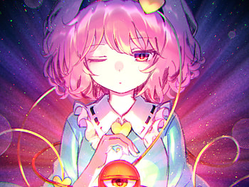 Cute, Satori Komeiji, touhou, anime girl HD wallpaper